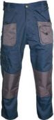 2 x Pairs Of Blackrock "Workman" Trousers (7641342) - Colour: Both NAVY / GREY - Size: Both 30"