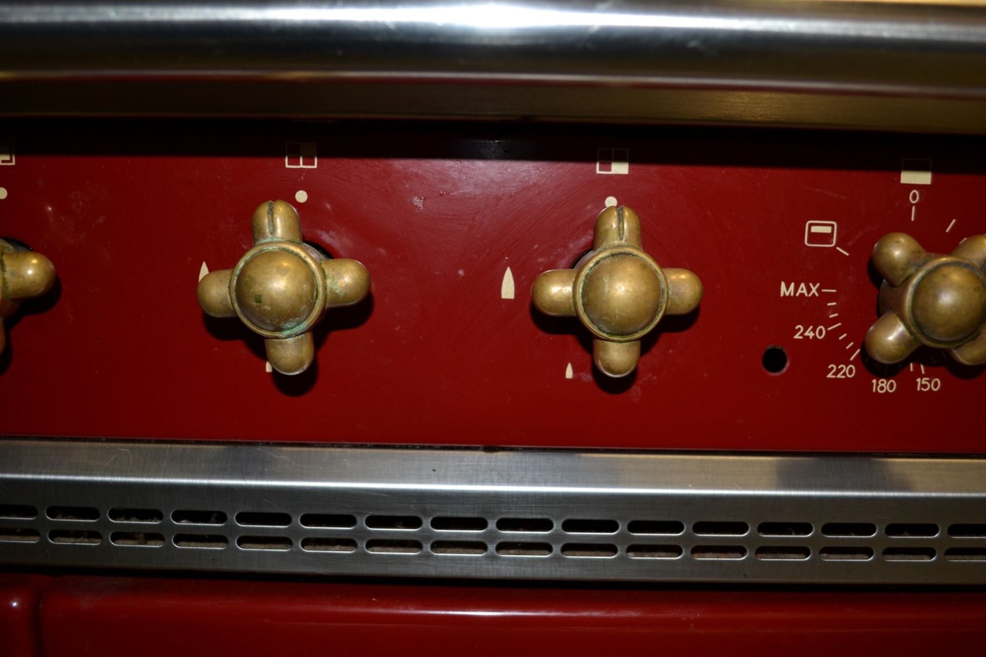 1 x Lacanche Cluny Classic 100 (Cote d'Or) Range Cooker Double Oven in Red - Dual Fuel - Used - - Image 13 of 21