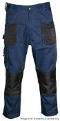 2 x Pairs Of Blackrock "Workman" Trousers (7641342) - Colour: Both NAVY / BLACK - Size: Both 40" L -