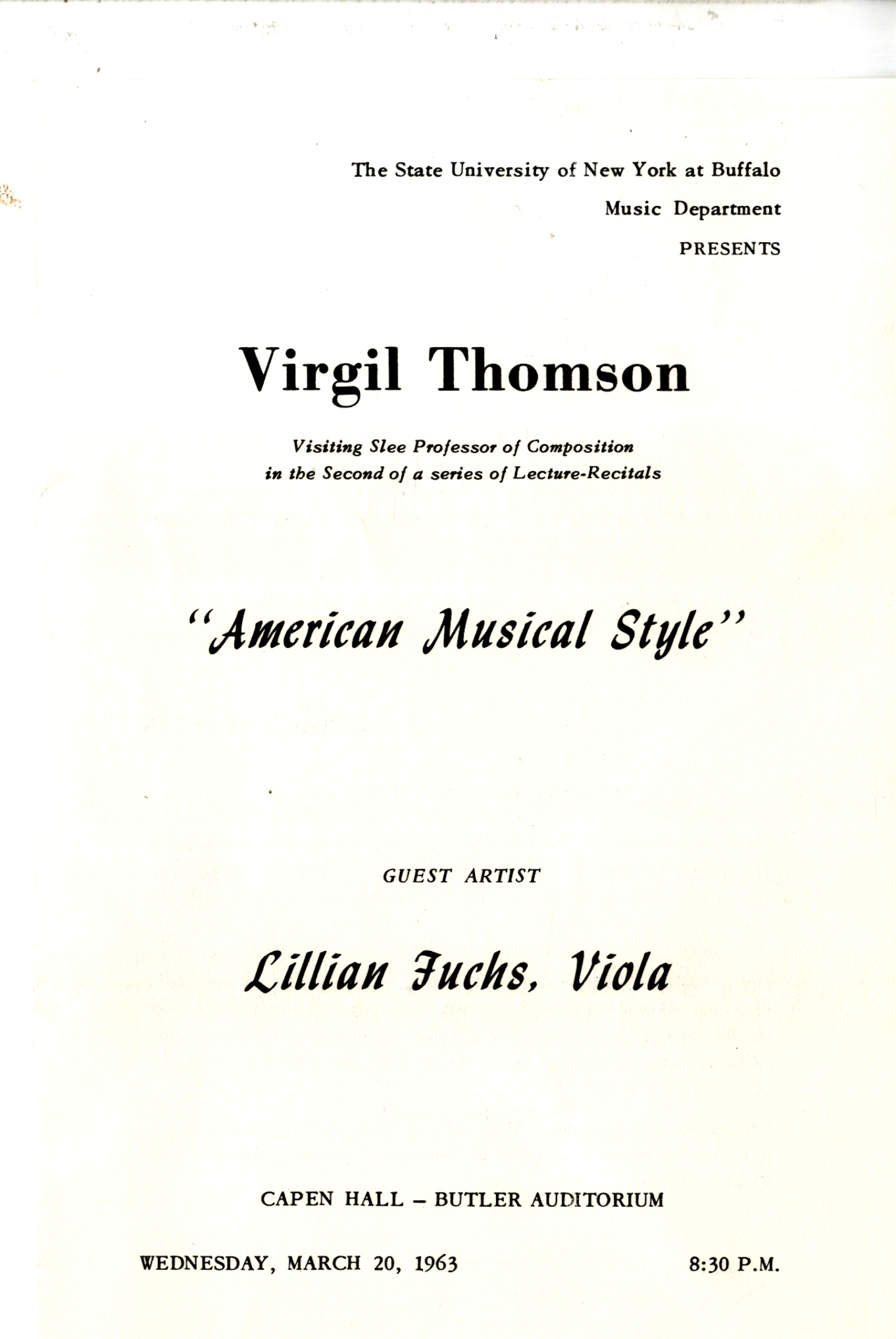 THOMPSON VIRGIL: (1896-1989) American Co - Image 4 of 4