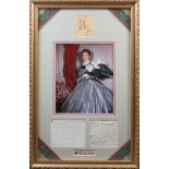 KING AND I THE: A good, unusual selection of individual signed cards, pieces, 8 x 10 photograph...