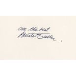 CINEMA: Selection of signed cards by various film actors and actresses including Dane Clark...