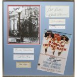 SINGIN' IN THE RAIN: Selection of individual signed pieces, cards etc.