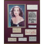 ALL ABOUT EVE: Selection of individual signed pieces etc.