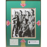 DADS ARMY: A good selection of signed pieces, cards, album pages, 8 x 10 photograph (1)