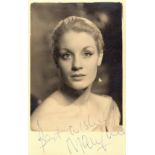 URE MARY: (1933-1975) Scottish Actress. Scarce vintage signed sepia postcard photograph.