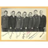 COSMONAUTS: A vintage 6 x 4 postcard photograph depicting the Russian Cosmonauts.