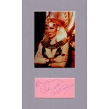 ACADEMY AWARD WINNERS: FEMALE - Selection of signed cards, pieces, album pages etc.