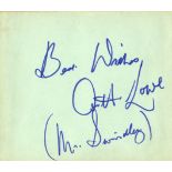 AUTOGRAPH ALBUM: An autograph album containing 18 signatures by various actors, actresses etc.
