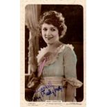 ACTRESSES: Various vintage signed postcard photographs by various film actresses.