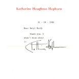 HEPBURN KATHARINE: (1907-2003) American Actress, Academy Award winner.