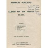 POULENC FRANCIS: (1899-1963) French Composer & Pianist, a member of Les Six.