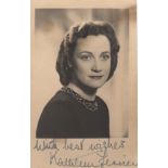 FERRIER KATHLEEN: (1912-1953) English Opera Singer.