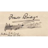COMPOSERS: Selection of signed pieces, cards, letterheads, A.Ls.S. etc.