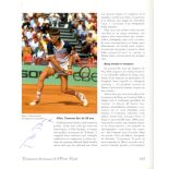 TENNIS: An excellent 10 x 12 book signed by various tennis players,