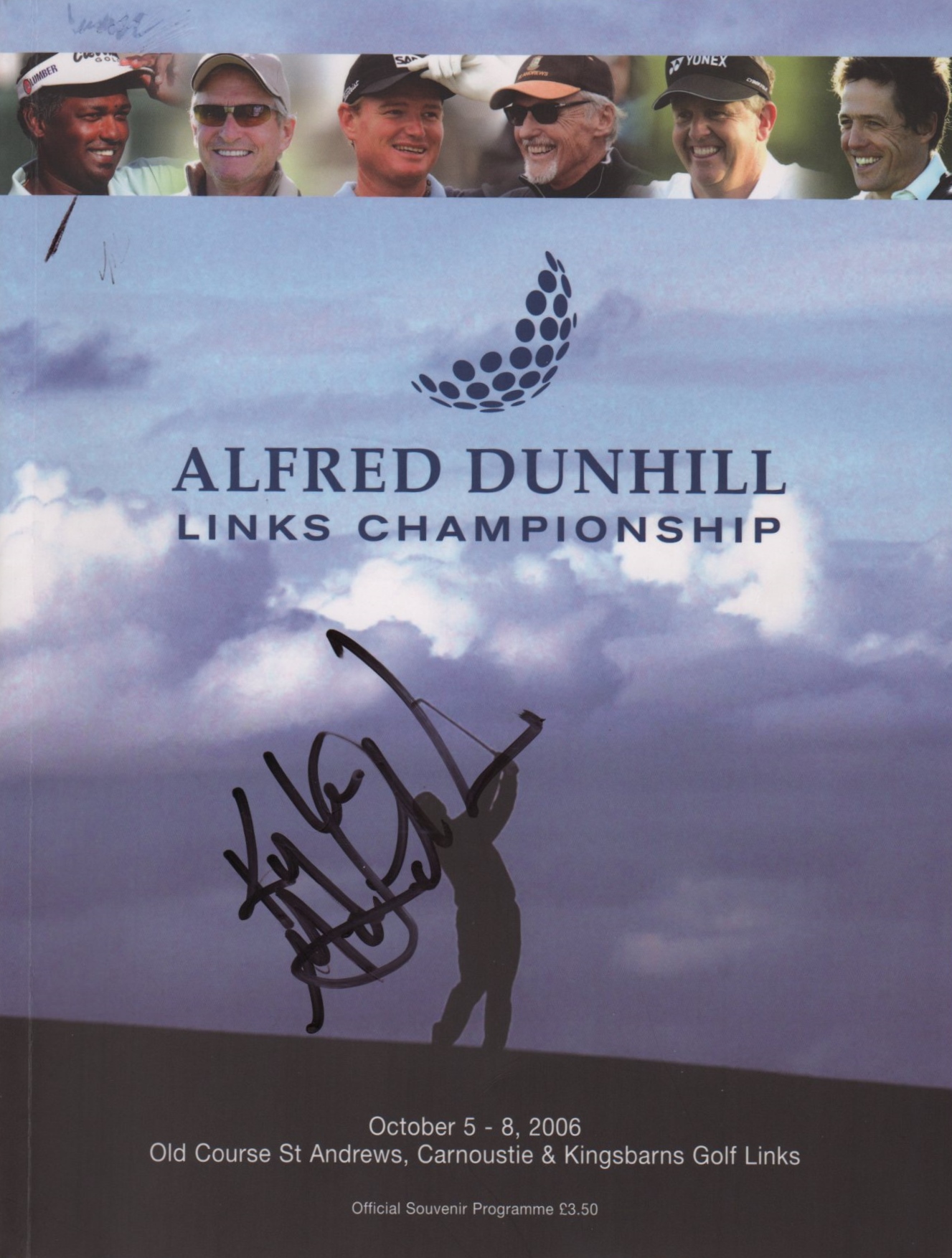 GOLF: A printed 8vo official souvenir programme for the Alfred Dunhill Links Championship at the - Image 2 of 6