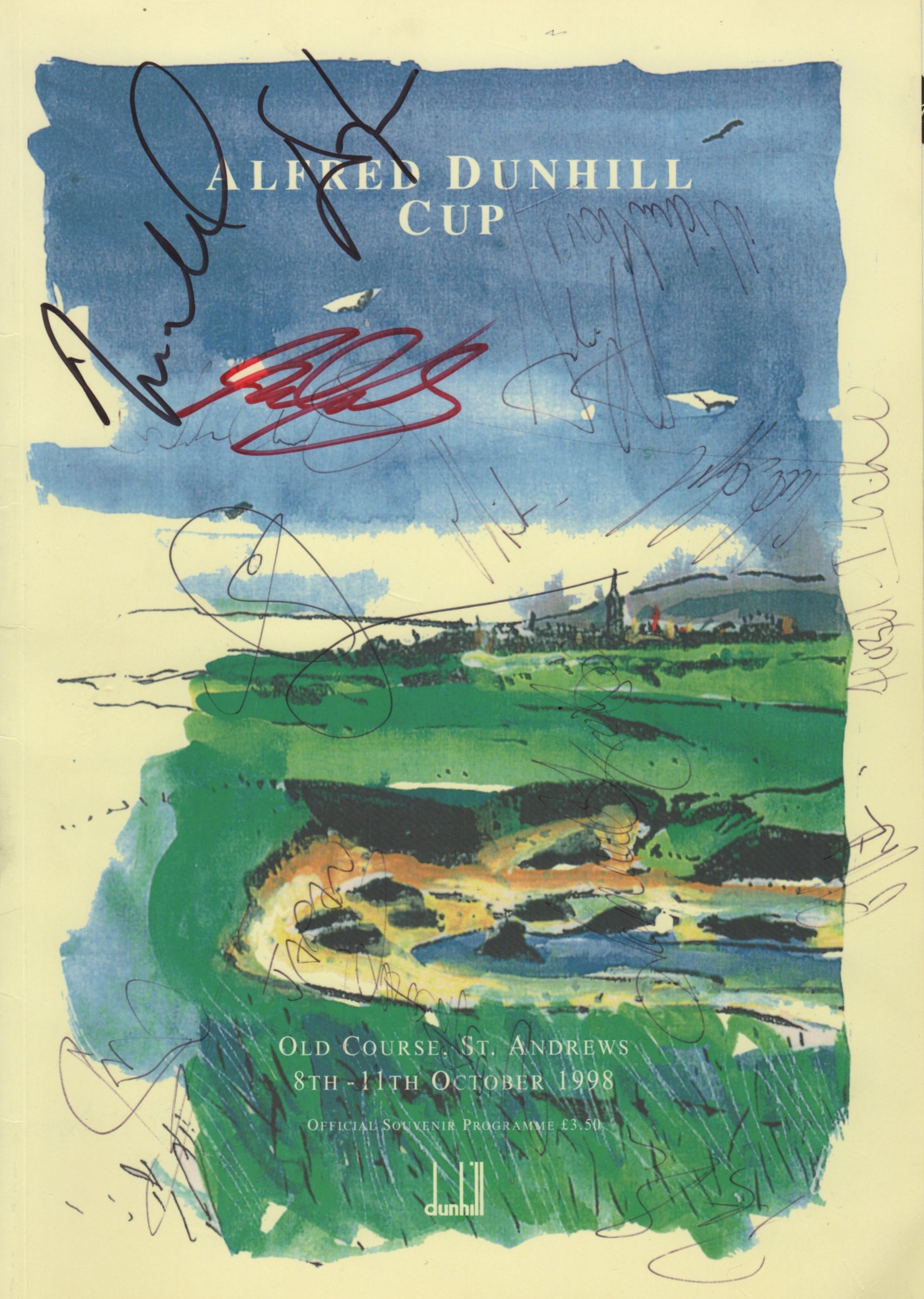 GOLF: A printed 4to official souvenir programme for the Alfred Dunhill Cup at the Old Course, - Image 4 of 5