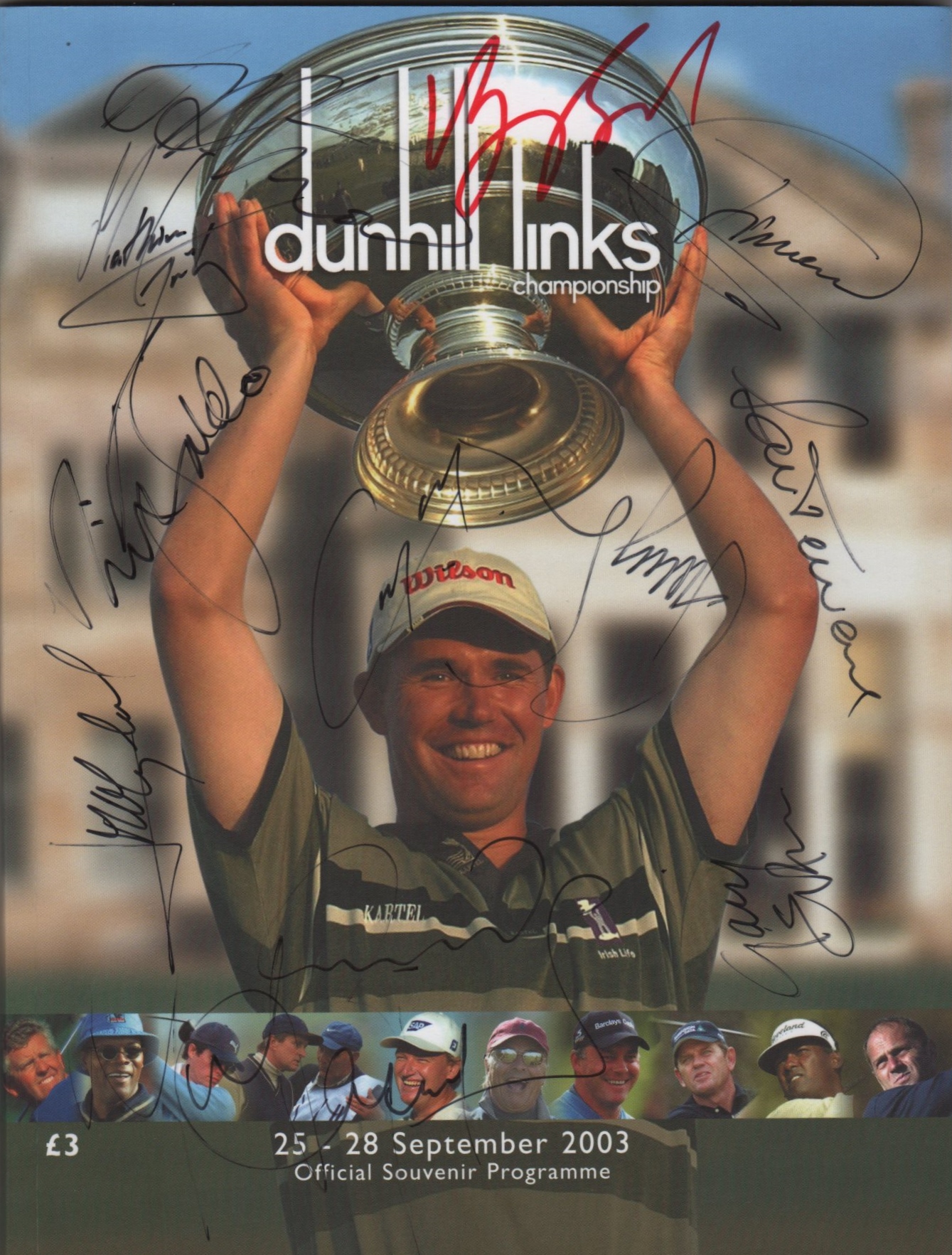 GOLF: A printed 4to official souvenir programme for the Alfred Dunhill Cup at the Old Course, - Image 2 of 5