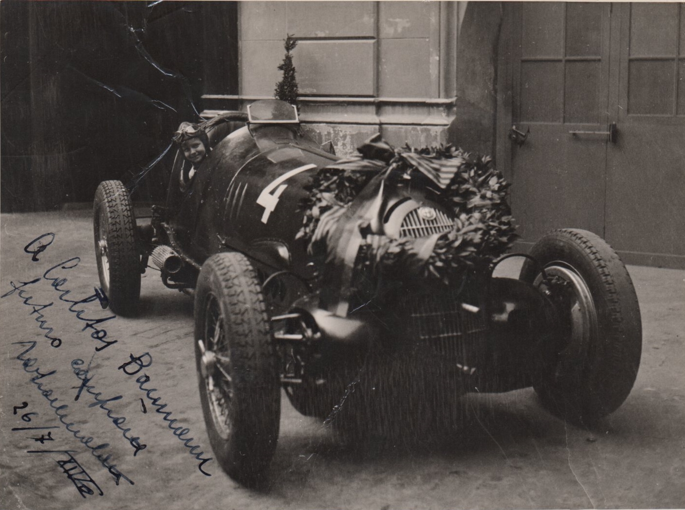 NUVOLARI TAZIO: (1892-1953) Italian Motor Racing Driver whom Ferdinand Porsche described as 'the