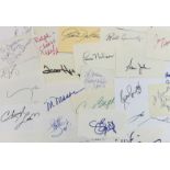 CINEMA: Selection of signed cards by various actors and actresses,