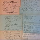 INDUSTRIALISTS: Selection of signed neatly clipped pieces (small slim oblong 12mo and slightly