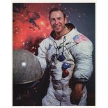 LOVELL JAMES: (1928- ) American Astronaut, Commander of Apollo XIII. Signed colour 8.