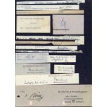 SS OFFICERS: A small selection of signed