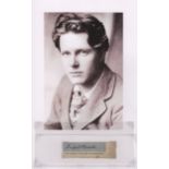 BROOKE RUPERT: (1887-1915) English Poet, remembered for his war sonnets.