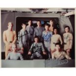 STAR TREK: Signed colour 10 x 8 photograph by seven of the original main cast members of the