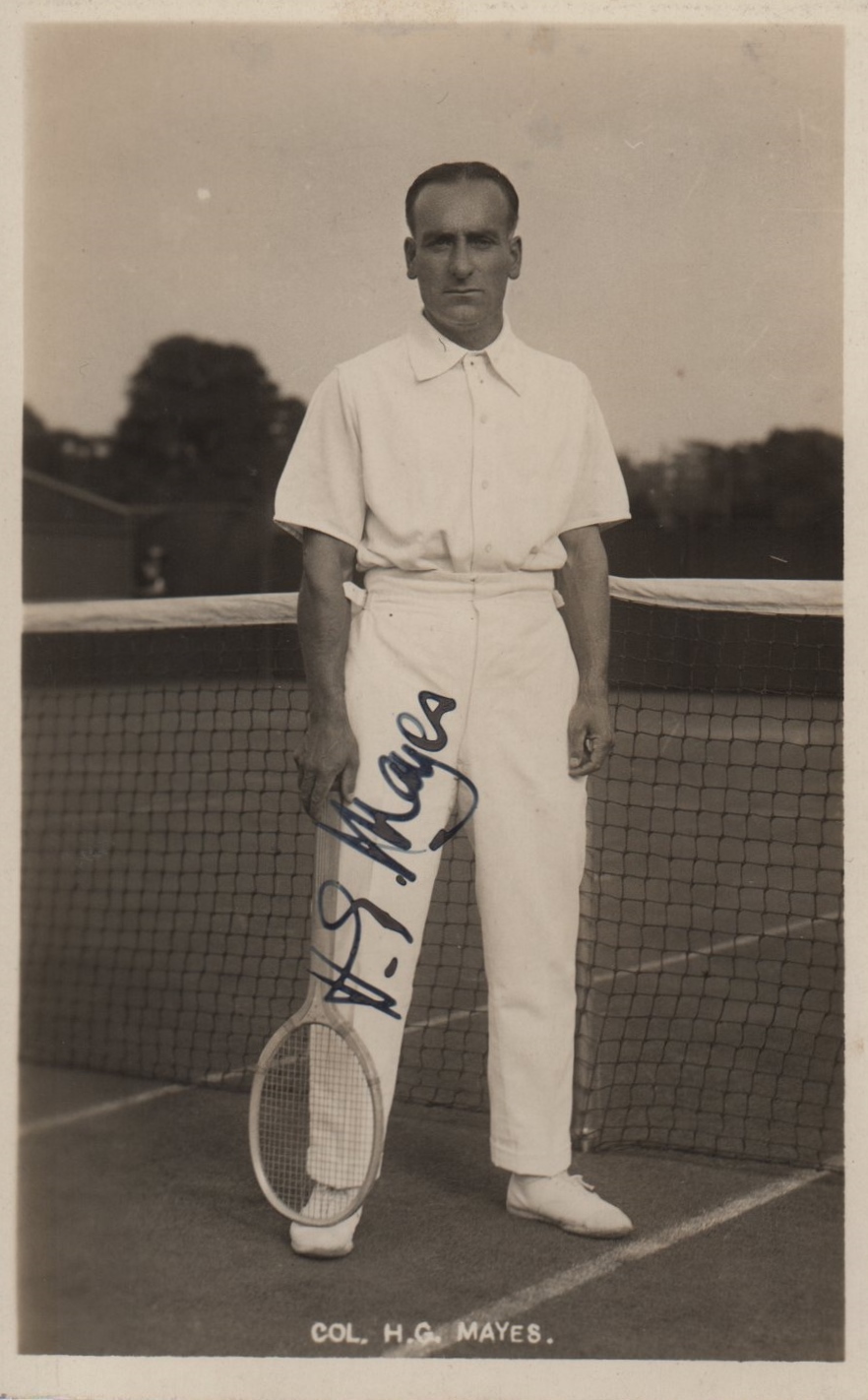 MAYES HENRY: (1880-1928) British-Canadian Tennis Player who competed at Wimbledon in the 1920's and