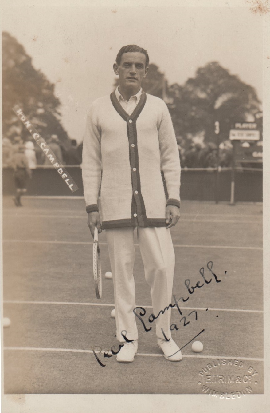 CAMPBELL CECIL: (1891-1952) Irish Tennis Player who competed at Wimbledon in the 1920's,