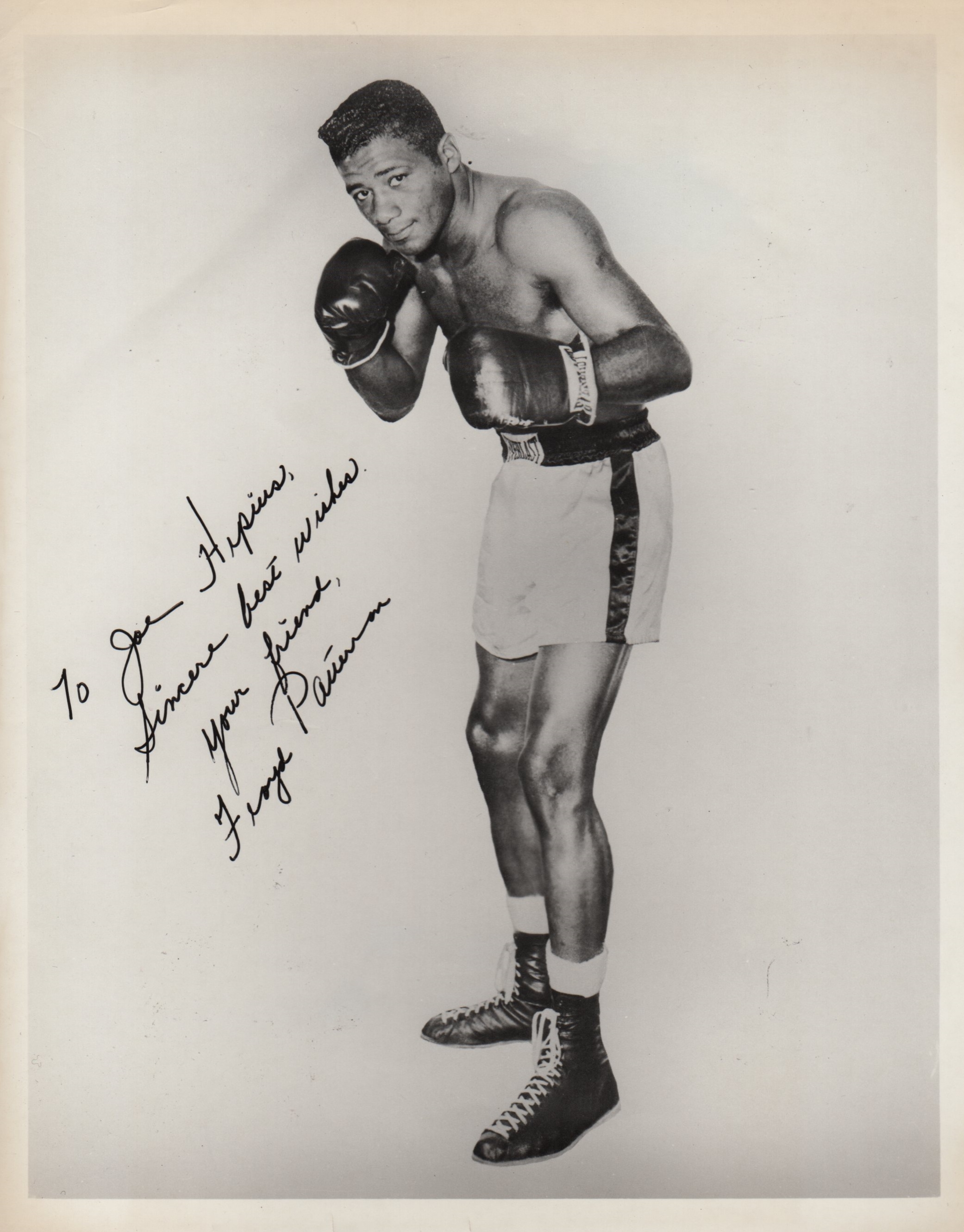 BOXING: Floyd Patterson (1935-2006) American Boxer, World Heavyweight Champion 1956-59, 1960-62.