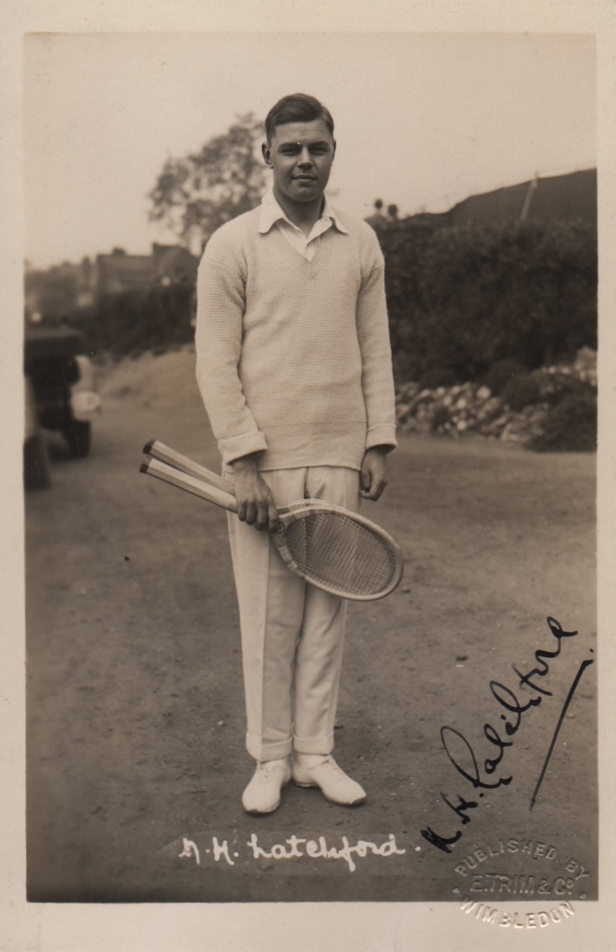 LATCHFORD NORMAN: (?-?) British Tennis Player who competed at Wimbledon in the 1920's & 30's.