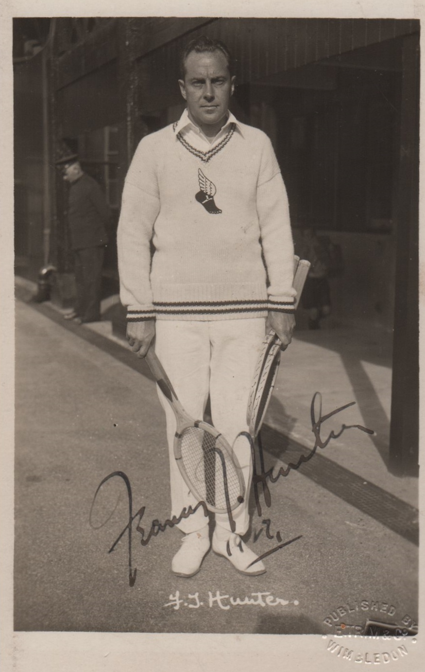 HUNTER FRANCIS: (1894-1981) American Tennis Player, Wimbledon Singles finalist 1923,