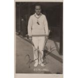 HUNTER FRANCIS: (1894-1981) American Tennis Player, Wimbledon Singles finalist 1923,