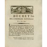 [FLIGHT TO VARENNES DECREES]: Selection of printed original decrees related to King Louis XVI