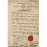 [PARISIAN SECTIONS DURING REVOLUTION]: A good selection of thirty seven documents related to the