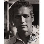 NEWMAN PAUL: (1925-2008) American Actor, Academy Award winner. Signed and inscribed 7.5 x 9.