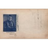 SHACKLETON ERNEST: (1874-1922) Anglo-Irish Antarctic Explorer. Vintage signed 2.5 x 2.