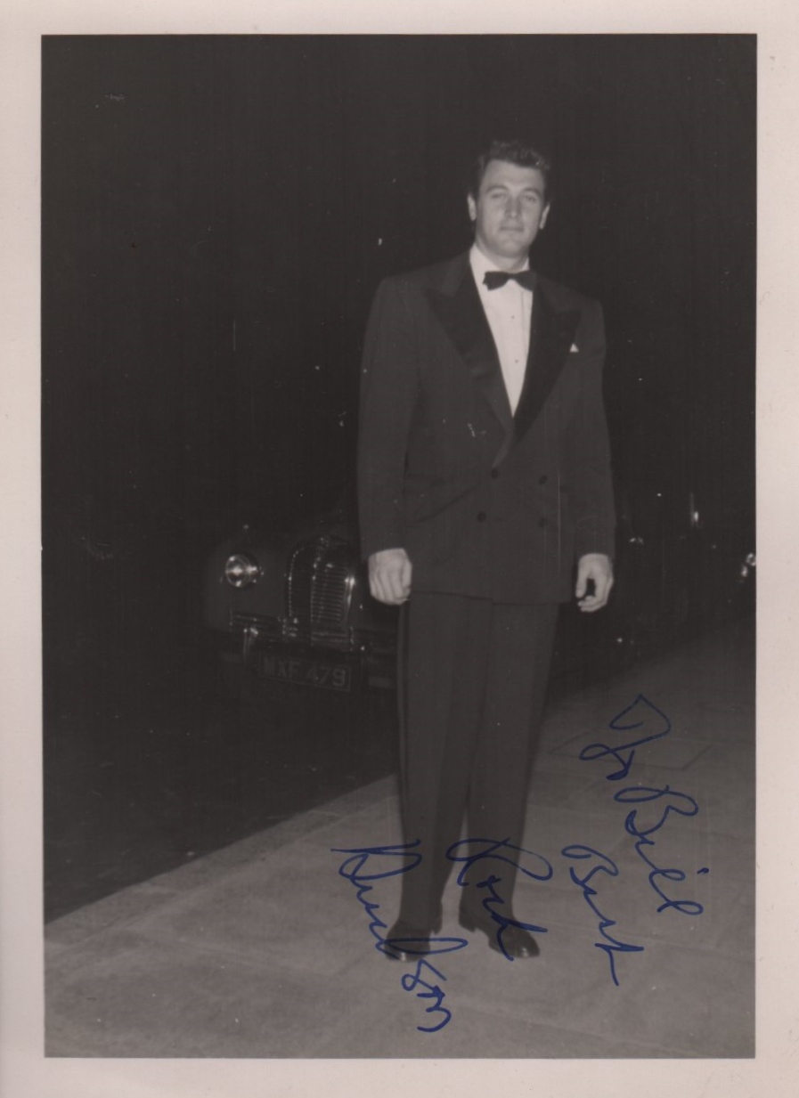 HUDSON ROCK: (1925-1985) American Actor. Vintage signed and inscribed 4.5 x 6.