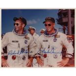 APOLLO XII: Signed colour 10 x 8 photograph by two of the crew members of Apollo XII (1969)