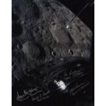 APOLLO XIII: Signed colour 11 x 14 photograph by James Lovell (Commander of Apollo XIII),