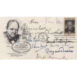 BRITISH PRIME MINISTERS: A First Day Cover honouring Winston Churchill and featuring an image of