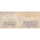 AUTOGRAPH ALBUM: An autograph album containing seventeen signed clipped pieces by various composers,