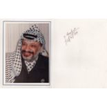 ARAFAT YASSER: (1929-2004) President of the Palestinian National Authority 1996-2004.