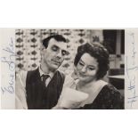 BRITISH COMEDY: Small selection of signed and multiple signed postcard photographs and an 8 x 10,