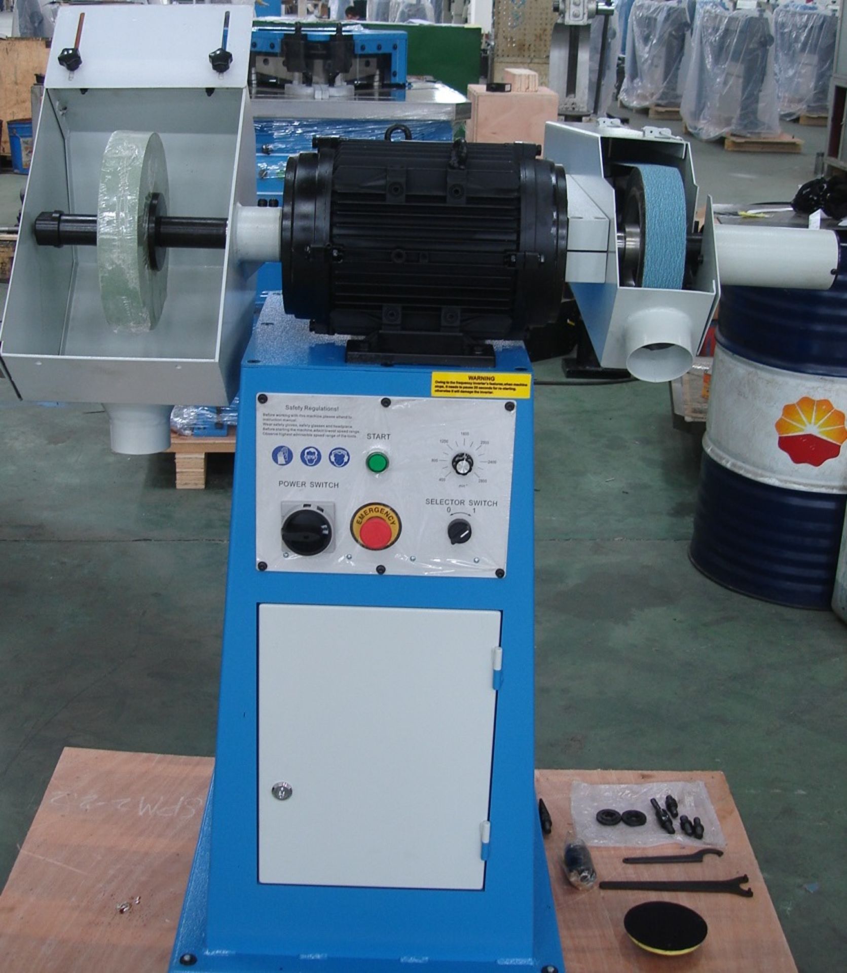 Mint Grinding & Polishing Machine with Belt 8 X 2" & 6" diameter grinding disc up to 4000RPM - Image 2 of 3