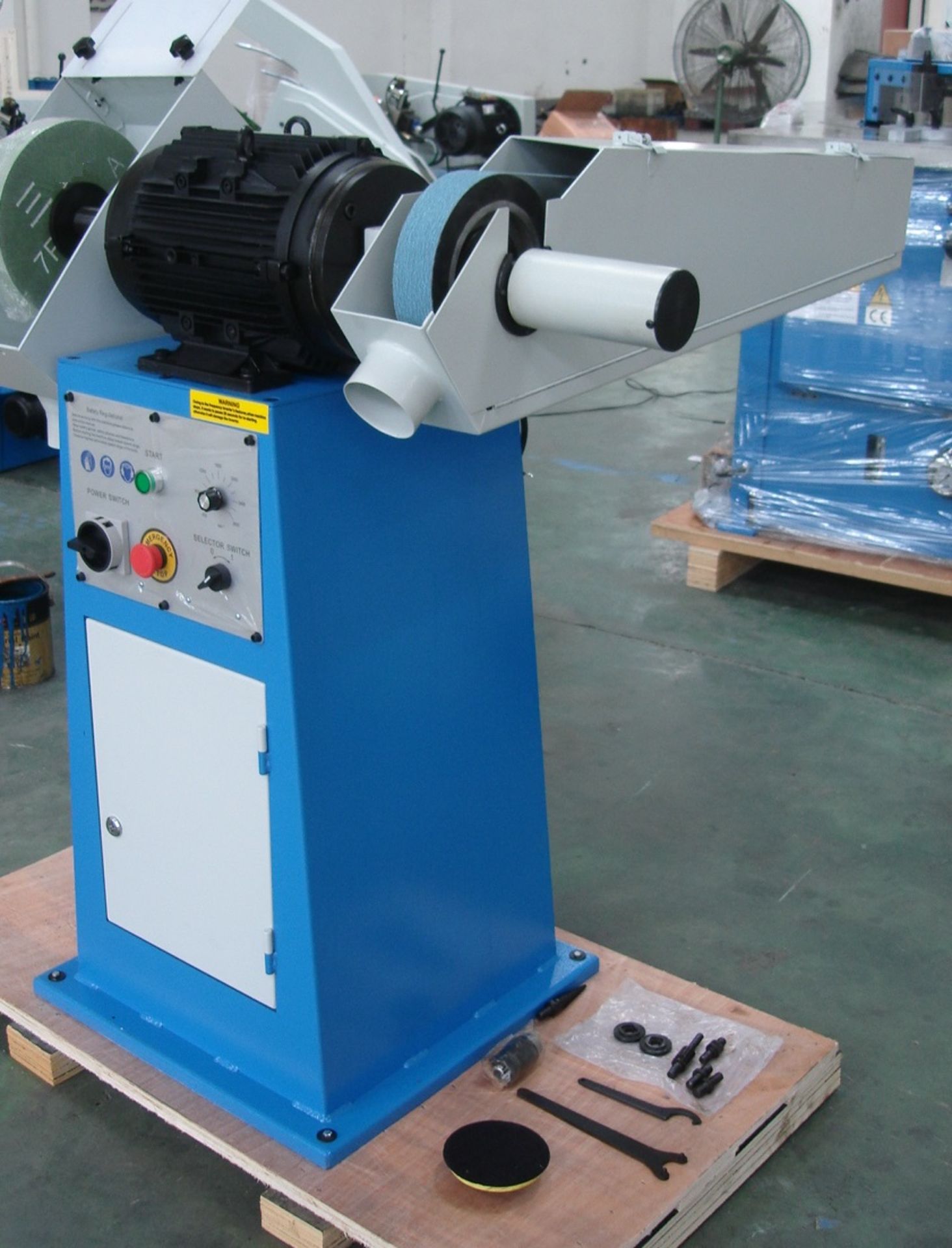 Mint Grinding & Polishing Machine with Belt 8 X 2" & 6" diameter grinding disc up to 4000RPM