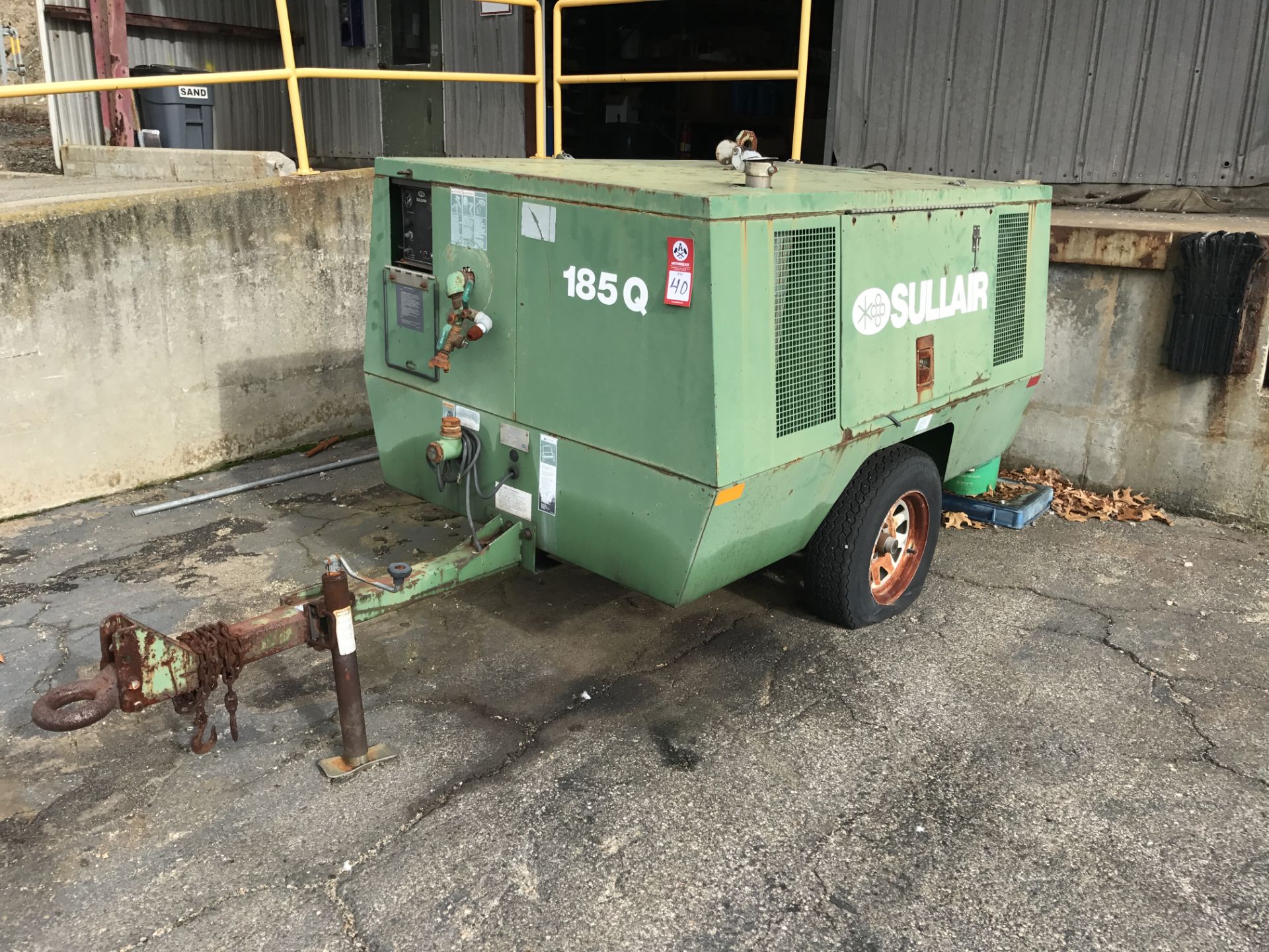 Portable Air Compressor, Sullair model DPQ185-JD, 125 max. PSI