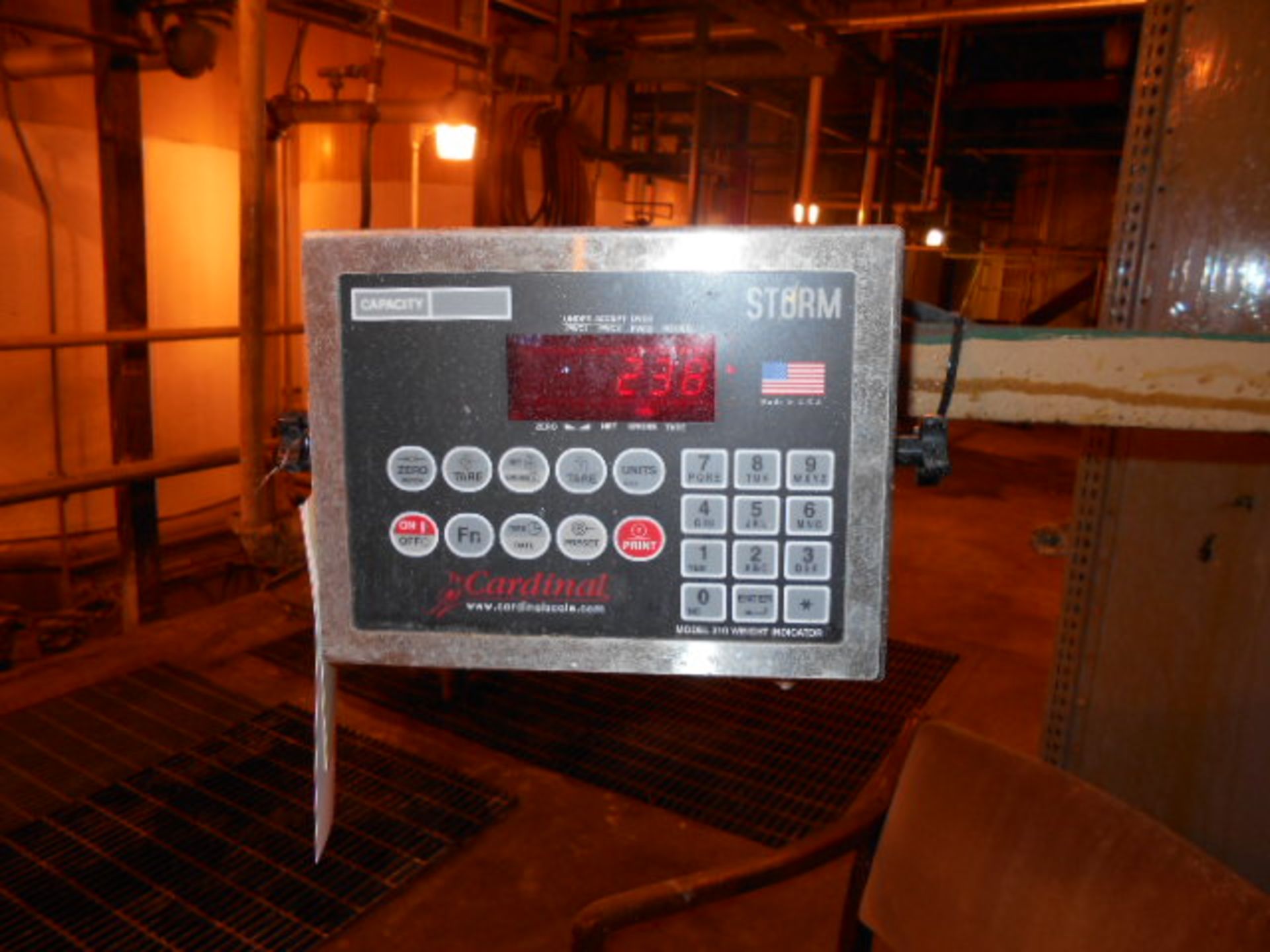 Floor scale, Cardinal model 210, 5000 lb capacity, digital readout - Image 2 of 3